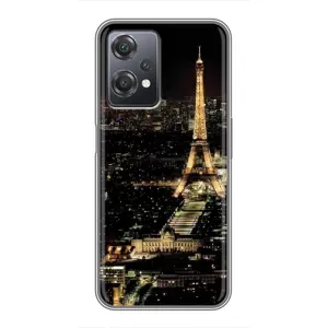 Чехол Эйфелева Башня для OnePlus Nord CE 2 (5G) (IV2201) - (AlphaPrint) (Ночной Париж)