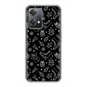 Новогодние, Праздничные Чехлы для OnePlus Nord CE 2 (5G) (IV2201) - 2024 год (Новогодний фон)