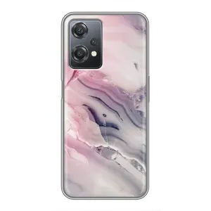 Мраморный чехол на OnePlus Nord CE 2 (5G) (IV2201) (VPrint) (Пурпурный Мрамор)