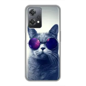 Чохол з принтом для OnePlus Nord CE 2 (5G) (IV2201) (AlphaPrint) Модні коти (Стильний кіт)