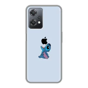 Чехол с принтом Стич на OnePlus Nord CE 2 (5G) (IV2201) (Stitch apple)