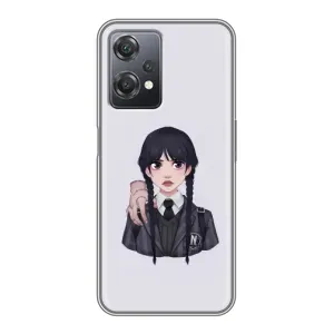Чехлы Венсдей на OnePlus Nord CE 2 (5G) (IV2201) Уэнсдей (AlphaPrint) (Уэнздей и Вещь)