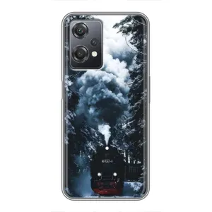 Новогодние, Праздничные Чехлы для OnePlus Nord CE 2 (5G) (IV2201) - 2024 год (Зимний поезд)
