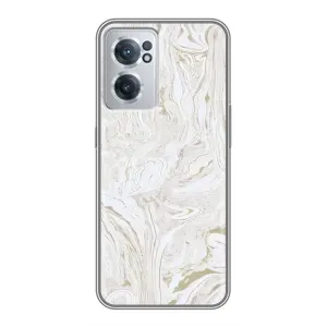 Мраморный чехол на OnePlus Nord CE 2 Lite 5G (VPrint) (Белый мрамор)
