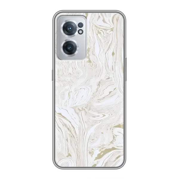 Чехол с принтом «Белый мрамор» для OnePlus Nord CE 2 Lite 5G