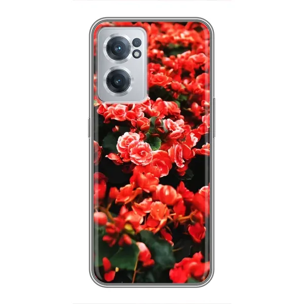Чехол с принтом «Цветы красные» для OnePlus Nord CE 2 Lite 5G