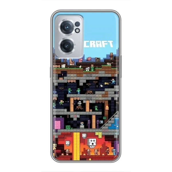 Чехол с принтом «фон Minecraft» для OnePlus Nord CE 2 Lite 5G
