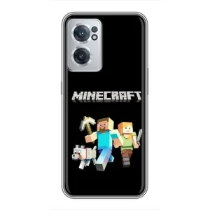 Чехол Майнкрафт на OnePlus Nord CE 2 Lite 5G (AlphaPrint) Minecraft (герои Minecraft)