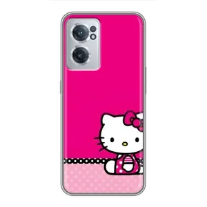 Чехол для Ребёнка на ВанПлас Норд СЕ 2 Лайт 5G (VPrint) (Girl KITTY)
