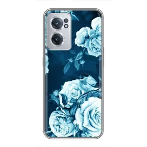 Чехлы (ART) Цветы на OnePlus Nord CE 2 Lite 5G (VPrint) (Голубые Бутоны)
