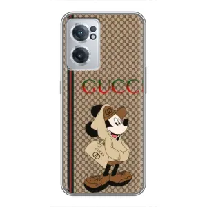 Чехлы ГУЧЧИ для ВанПлас Норд СЕ 2 Лайт 5G (AlphaPrint) (Mickey GUCCI)