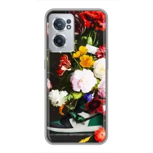 Брендновые Чехлы для OnePlus Nord CE 2 Lite 5G - (PREMIUMPrint) (Nike цветы)