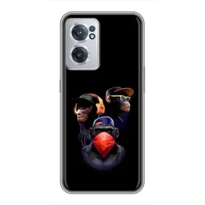Чехол с Обезьянами OnePlus Nord CE 2 Lite 5G - (AlphaPrint) (Три обезьяны)