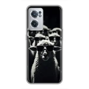 Чохол з принтом стильні тварини для OnePlus Норд ЦЕ 2 Лайт 5Ж (Овечка в окулярах)