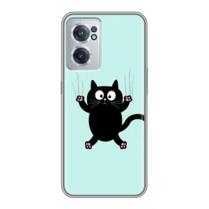 Чехол с принтом для OnePlus Nord CE 2 Lite 5G (AlphaPrint) Модные коты (Падающий кот)