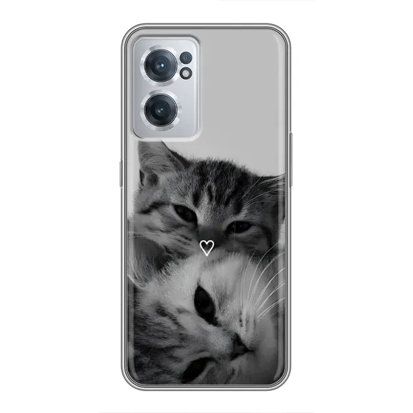 Чохол з принтом «Пара котів» для OnePlus Nord CE 2 Lite 5G