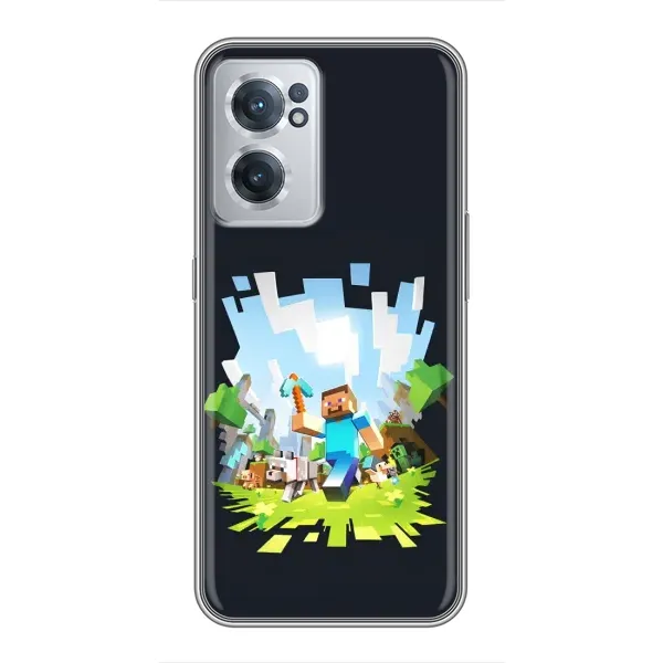 Чехол с принтом «персонажи Minecraft» для OnePlus Nord CE 2 Lite 5G