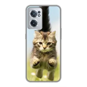 Чехлы с Котиками для OnePlus Nord CE 2 Lite 5G (VPrint) (Прыжок кота)