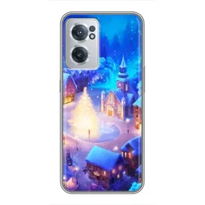 Рождественские Чехлы для OnePlus Nord CE 2 Lite 5G (VPrint) (Рождественский город)