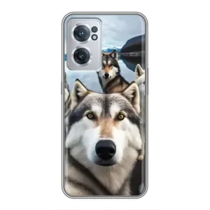 Чехол с Хаски для OnePlus Nord CE 2 Lite 5G - (AlphaPrint) (Селфи ХАски)