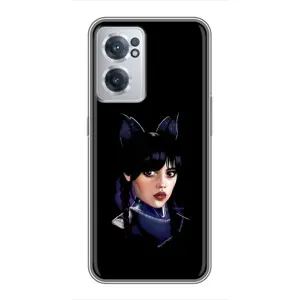 Чехлы Венсдей на OnePlus Nord CE 2 Lite 5G Уэнсдей (AlphaPrint) (серьезная Уэнздей)