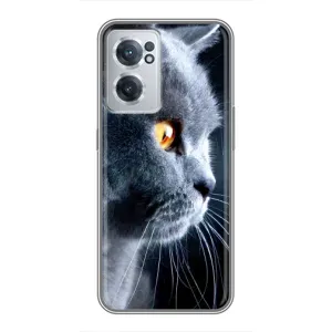 Чехлы с Котиками для OnePlus Nord CE 2 Lite 5G (VPrint) (Серый Кот)