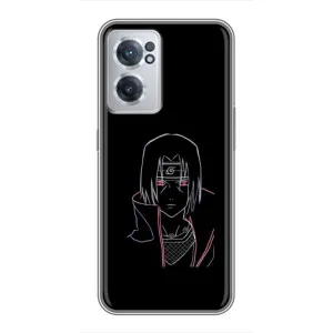 Чехлы на тему: Итачи Учиха для OnePlus Nord CE 2 Lite 5G (AlphaPrint) (силуэт Итачи)