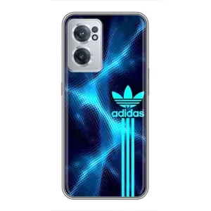 Чехлы Адидас для OnePlus Nord CE 2 Lite 5G (AlphaPrint) (Синий Адидас)