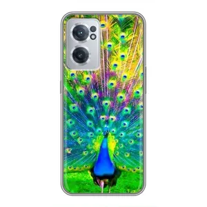 Чехол с птицами на OnePlus Nord CE 2 Lite 5G (VPrint) (Яркий Павлин)