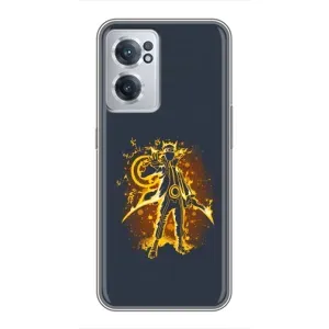 Naruto Anime Чехлы для ВанПлас Норд СЕ 2 Лайт 5G (AlphaPrint) (золотой Наруто)