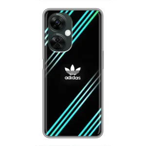 Чехлы Адидас для OnePlus Nord CE 3 Lite (AlphaPrint) (Адидас с полосами)