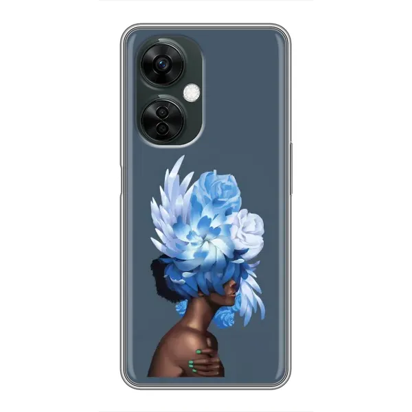 Чехол с принтом «Цветы на голове» для OnePlus Nord CE 3 Lite
