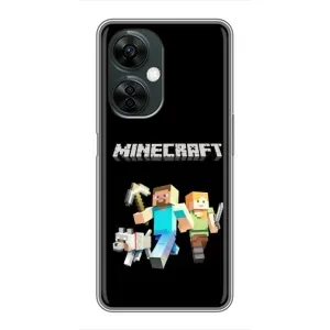 Чехол Майнкрафт на OnePlus Nord CE 3 Lite (AlphaPrint) Minecraft (герои Minecraft)