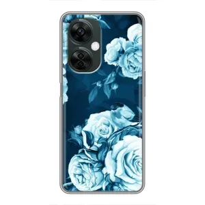 Чехлы (ART) Цветы на OnePlus Nord CE 3 Lite (VPrint) (Голубые Бутоны)