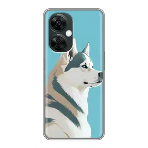 Чехол с Хаски для OnePlus Nord CE 3 Lite - (AlphaPrint) (Хаски арт)