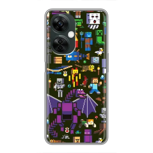 Чехол с принтом «Коллаж Майнкрафт» для OnePlus Nord CE 3 Lite