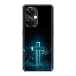 Чехол для OnePlus Nord CE 3 Lite (AlphaPrint) - (Христианские) (Крест и город)