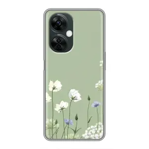 Чехол с принтом «Цветы на зеленом» для OnePlus Nord CE 3 Lite