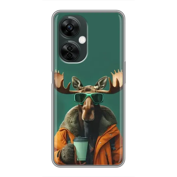 Чехол с принтом «Лось с кофе» для OnePlus Nord CE 3 Lite Чехол с принтом «Лось с кофе» для OnePlus Nord CE 3 Lite