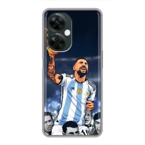Чехлы для OnePlus Nord CE 3 Lite (Leo чемпион) (AlphaPrint) (Месси с кубком)