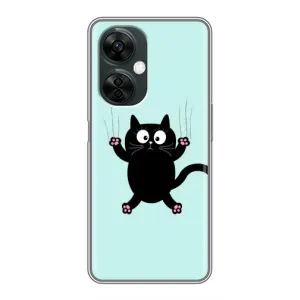 Чехол с принтом для OnePlus Nord CE 3 Lite (AlphaPrint) Модные коты (Падающий кот)