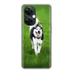Чехол с Хаски для OnePlus Nord CE 3 Lite - (AlphaPrint) (Радостный Хаски)