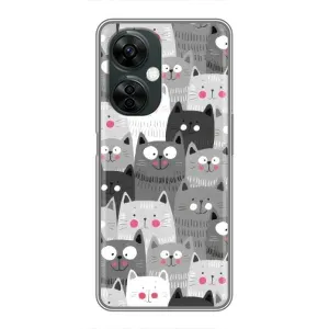Чехлы с Котиками для OnePlus Nord CE 3 Lite (VPrint) (Рисованные котики)