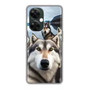 Чехол с Хаски для OnePlus Nord CE 3 Lite - (AlphaPrint) (Селфи ХАски)