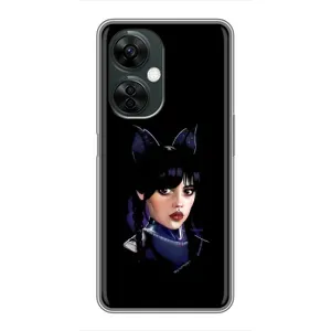 Чехлы Венсдей на OnePlus Nord CE 3 Lite Уэнсдей (AlphaPrint) (серьезная Уэнздей)
