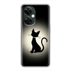 Чехол с принтом для OnePlus Nord CE 3 Lite (AlphaPrint) Модные коты (Силуэт котика)