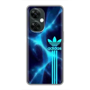 Чехлы Адидас для OnePlus Nord CE 3 Lite (AlphaPrint) (Синий Адидас)