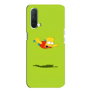 Чехол с Симпсонами для OnePlus Nord CE 5G (VPrint) (Барт Симпсон)