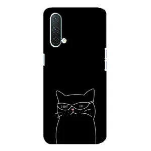 Чехол с рисунком кот на OnePlus Nord CE 5G (Равнодушный кот)