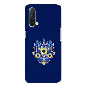 Чехлы для OnePlus Nord CE 5G  Укр. Символика (AlphaPrint) (Цветочный Герб)